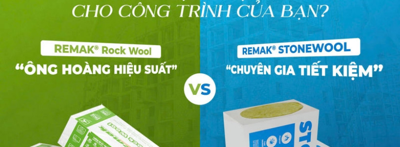 Bông khoáng Remak® Rock wool – “Ông Hoàng Hiệu Suất” Vs Remak® Stonewool – “Chuyên Gia Tiết Kiệm” Đâu Là Lựa Chọn Số 1 Cho Công Trình Của Bạn?