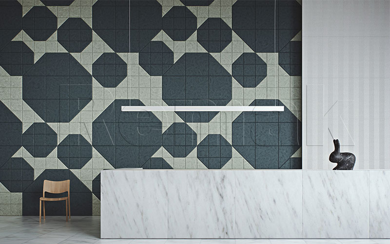 Tấm len gỗ tiêu âm trang trí WoodWool Tiles 3